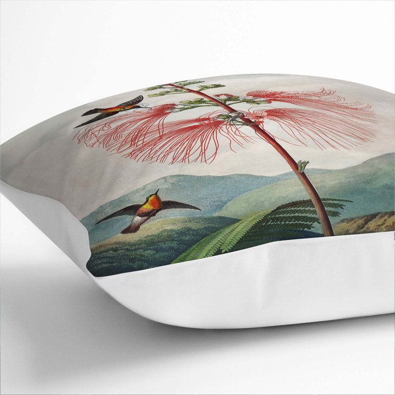Square Throw Cushion, 40cm H x 40cm W x 15cm D, White