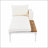 Outdoor Daybed Patio Metal Daybed with Wood Topped Side Spaces  for Drinks, Chaise Lounges-241846447