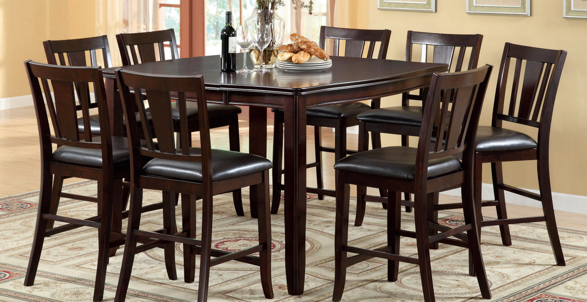 Charlton Home® Highworth Counter Height Extendable Dining Table & Reviews - Wayfair Canada