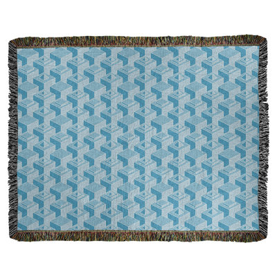 Patricia Geoffrey Hand Woven Throw Blanket