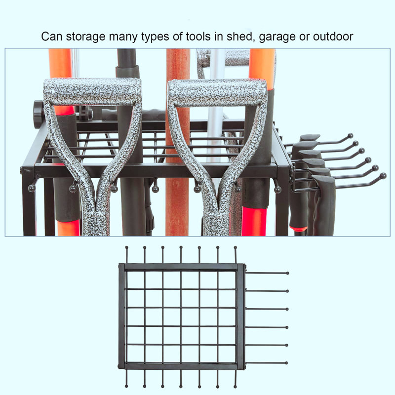 Garden Tool Organizer, Yard Tool Organizer up to 50 Tools