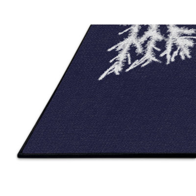 Tapis bleu area card