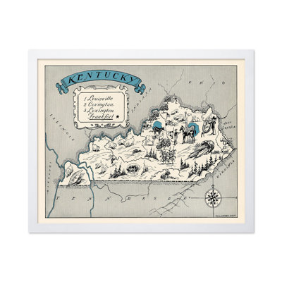 Carte illustrée du Kentucky