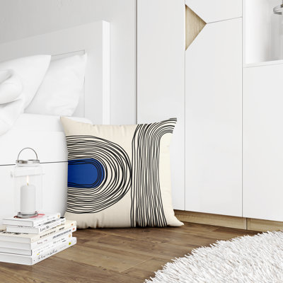 Cassie Abstract Outdoor Reversible Throw Pillow