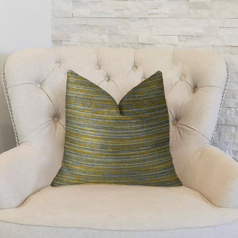 Coussin de luxe fabriqué à la main Vermont, 22 po x 22 po, Coussin décoratif