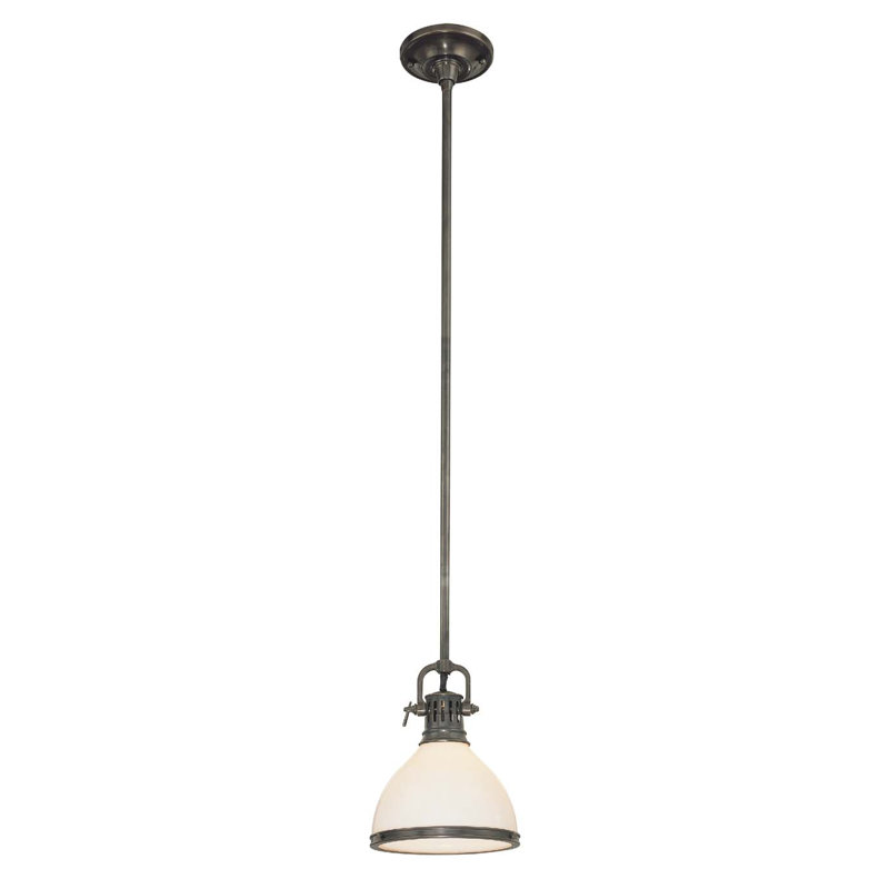Randolph 1 - Light Single Pendant, Historic Bronze, 7"