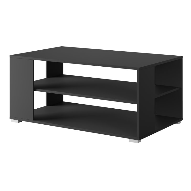Coffee Table with Storage, Black