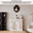French retro cream-style ambient light fireplace decorative cabinet