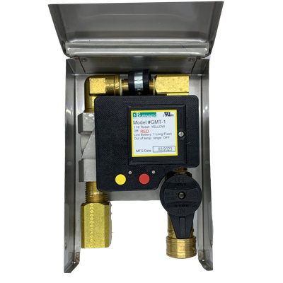 Burnaby Manufacturing Ltd Timer Gas Plug, 1/2" NPT Inlet, 3/8" Quick Disconnect Outlet, 1-Hour Battery Operated Timer