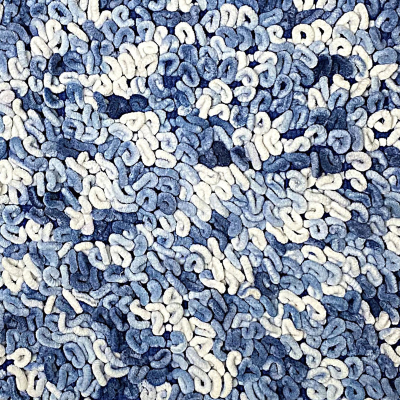 Abbey Noodle 2PC Rug Set-BLUE, Blue