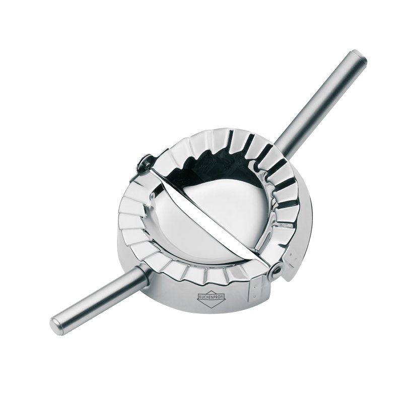 Küchenprofi 4" Stainless Steel Ravioli/Pierogi/Dumpling Press, 4" W x 9" L x 4" H
