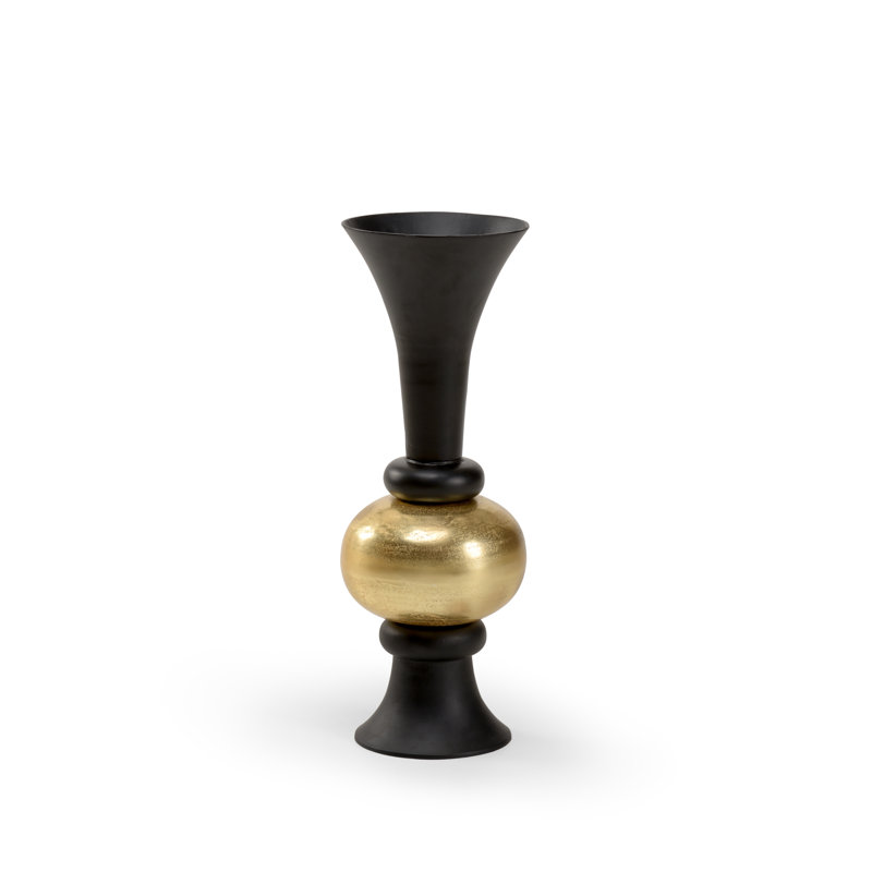 Vase de plancher en aluminium Beu 7, H 27,25 po x l 10 po x P 10 po