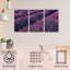 Ensemble de 3 panneaux muraux - Stefan Hefele «Provence Lavender», art mural sur toile pour le salon, la chambre à coucher ou le bureau 