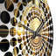Or et noir cubiste Visions I - horloge murale cubisme-101235401