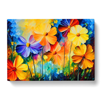 Painted Wildflowers Vol.1 Abstract - Wrapped Canvas