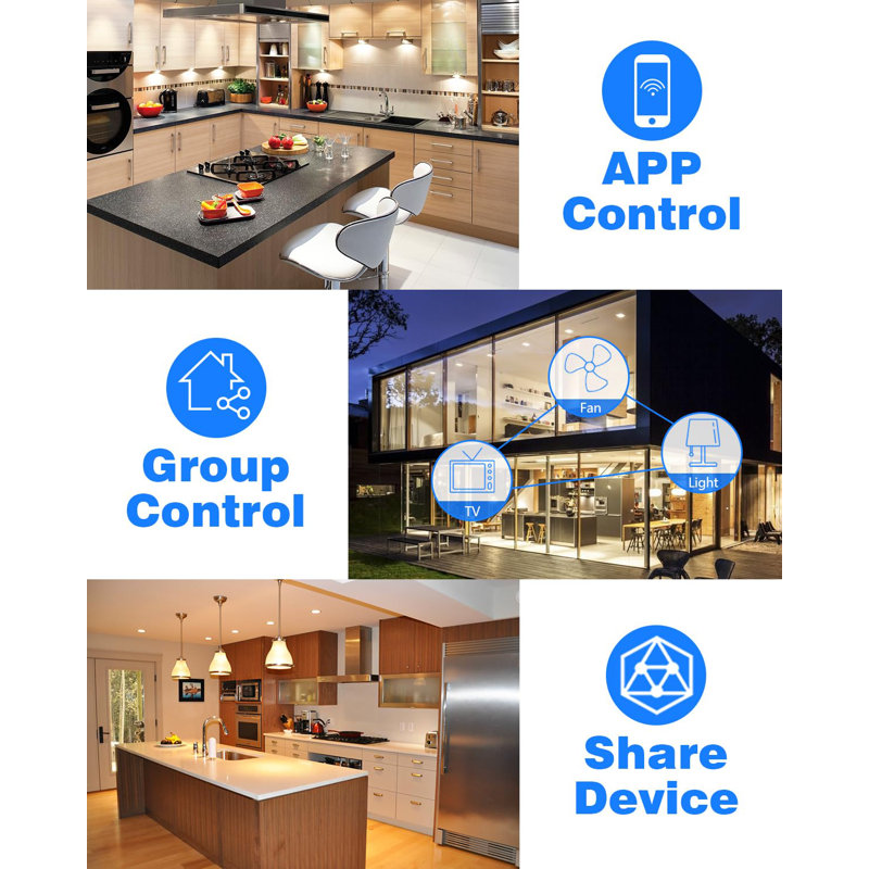 Smart Plug WiFi Alexa Plugs, Avatar Controls Smart Home Mini Outlet 13A Wireless Timer Socket Works with Amazon Alexa (Echo and Echo Dot), Google Home, SmartThings, No Hub Required, 2.4 GHz