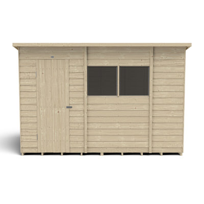 10 ft. W x 6 ft. D Solid Wood Garden Shed