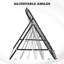 Rebounder Net Football Training Aid Kickback Target Play Black