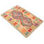 Rectangle 60 cm x 90 cm Geometric Wool Hand Woven Kilim