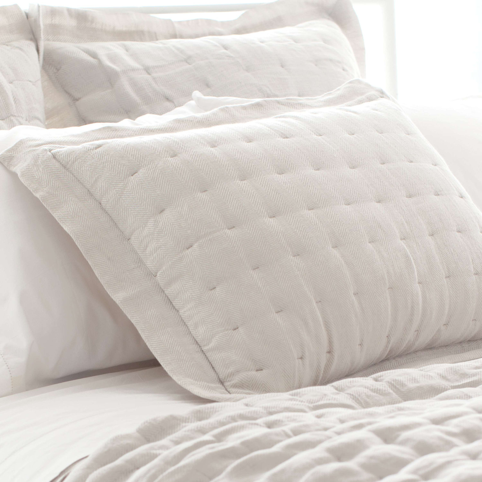 Brussels Linen Shams, Standard, Natural