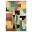 Jazzy Hand Knotted Wool Abstract Area Rug-1417592786