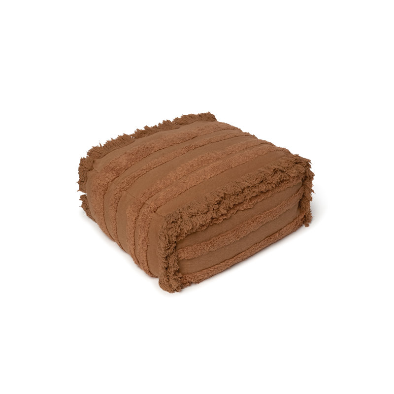 Exclusive Online Upholstered Pouf, Brown