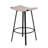 Counter Height Bar Stools Backless Handwoven Kitchen Dining Chairs with Round Footrest Set of 2 PVC Weaving Pub Stool for Indoor & Outdoor (Black & Creamy White)