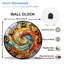 Horloge murale colorée en spirale pour décoration intérieure - Horloge murale 12 po