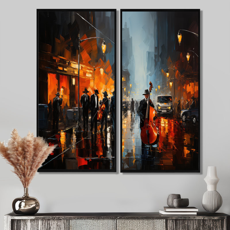 Graeham - People, art afro-américain, impressions sur toile, H 20 po x l 24 po, Noir, Impression encadrée flottante