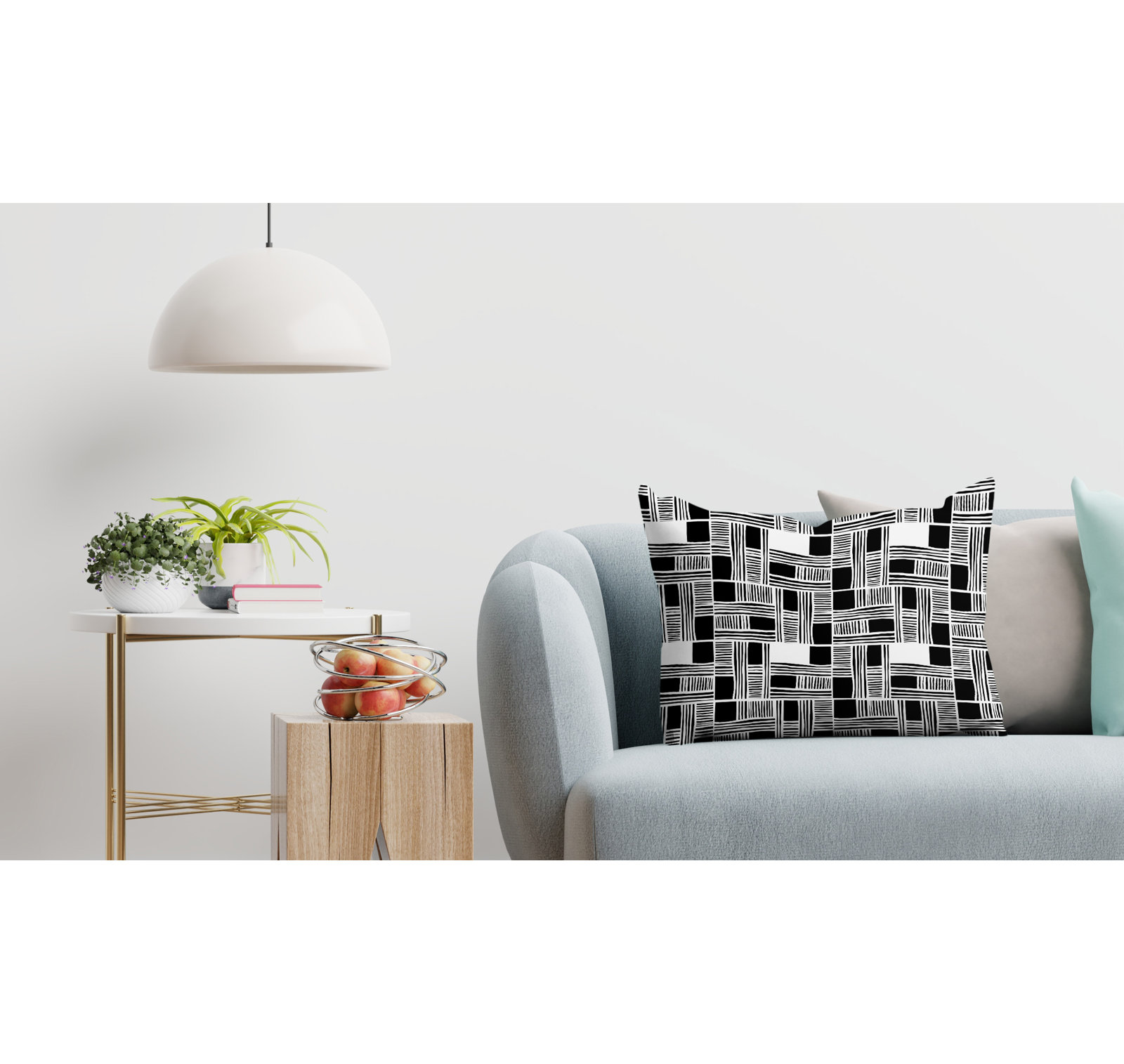 Kapri 20" x 19" Pillow Cover and Insert, Black, 14" x 20", Rectangle