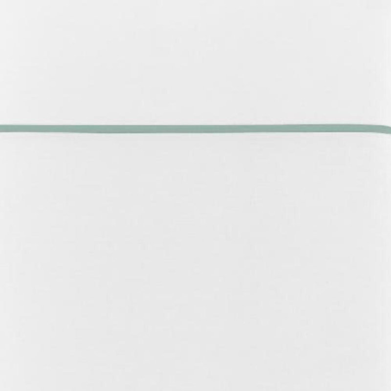 Boutique 100% Cotton Percale Duvet Cover, Twin Duvet, White/Platinum