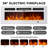 70"Electric Fireplace TV Stand - 12 Flame Colors, Music Sync LED, Adjustable Heat, Fits TVs Up to 80-2050835570-2023085081
