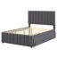 Lit plateforme tapissier avec couchette simple et 3 tiroirs Christiano-887895014
