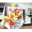 Oreiller avec des fleurs texturées dans plusieurs teintes-31480751-31480755