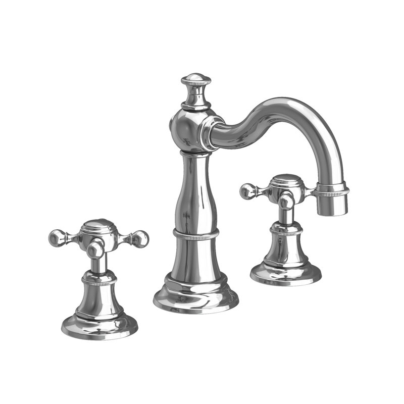 Victoria Widespread Bathroom Faucet with Drain Assembly, Polished Chrome