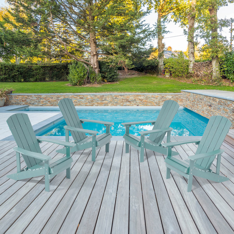 Fauteuil inclinable Kieth Riran Adirondack, Bleu lac