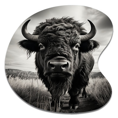 Mariyanka - Bison Drop Shape Assymterical Metal Wall Art