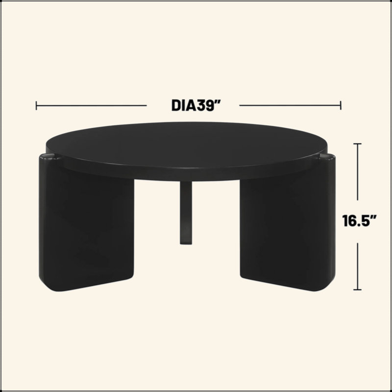 Round Wooden Coffee Table