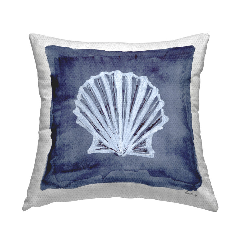 Coussin d'extérieur imprimé Clam Shell Impression par Patti Bishop