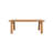 Teak Rectangular Solid Wood Top with Solid Wood Base Dining Table