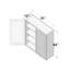 Armoire murale de cuisine l 36 po x P 12 po x H 42 po CASAINC-117079022-117079023