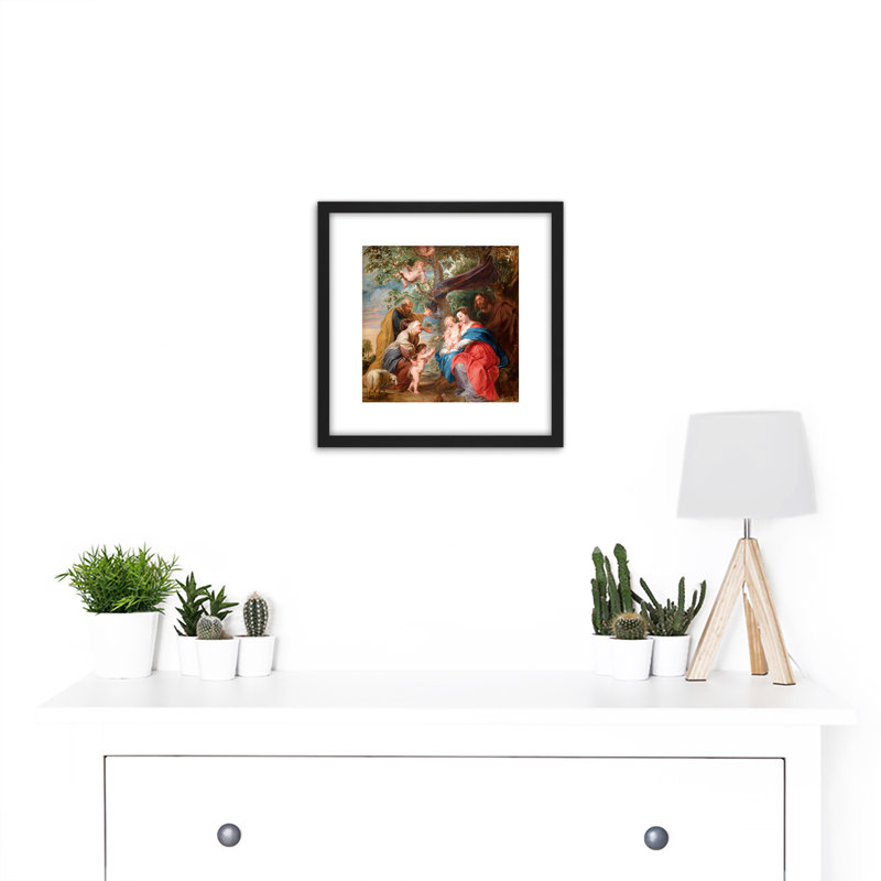 The Holy Family Under An Apple Tree by Peter Paul Rubens - Single Picture Frame Print