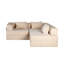 Canapé-lit modulaire convertible en chenille pour salon et chambre à coucher, beige, sans assemblage requis