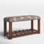 Banc de rangement en bois massif Cashea
