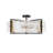 Akosita 6-Light White Mist Glass Drum Semi-Flush Mount-752540213