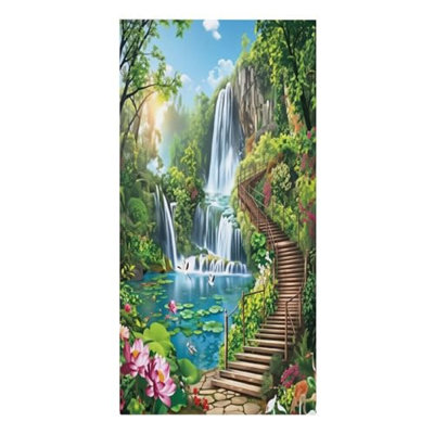 Serviette de plage surdimensionnée de style chinois Serviette de plage surdimensionnée en microfibre sans sable Serviette de plage super absorbante à séchage rapide pour voyage, natation, yoga, très grande couverture de plage, 30 x 60 po, et un sac en toile de style chinois gratuit est inclus