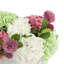 Hydrangea and Dahlia Arrangement in Ceramic Vase