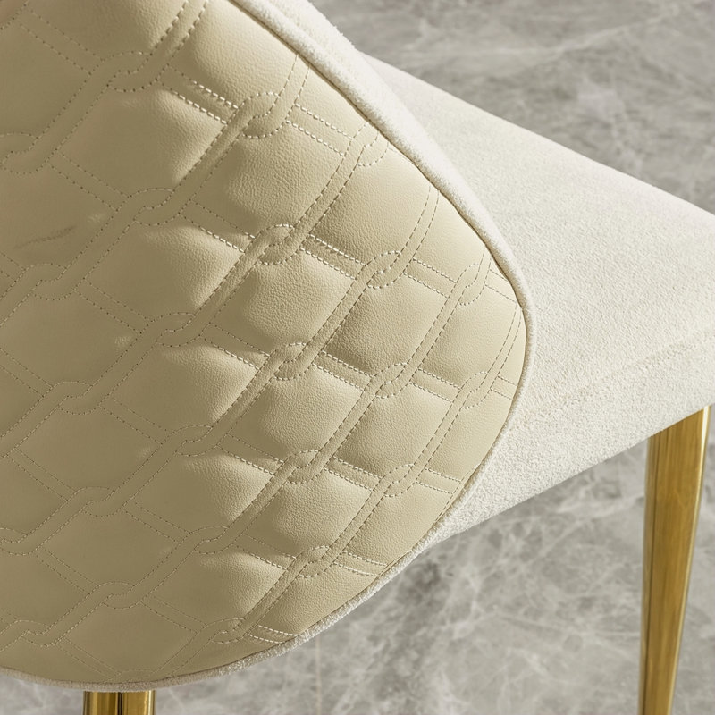 Chaise de salle à manger en acier inoxydable