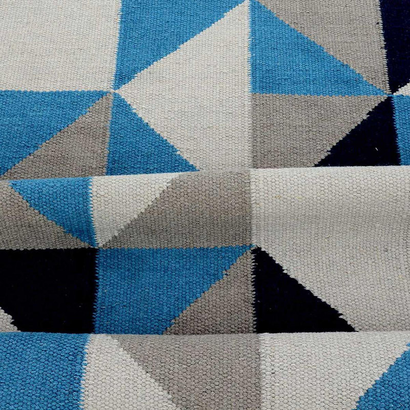 Trollhättan Geometric Wool Hand Woven Area Rug, Rectangle 200 x 290cm
