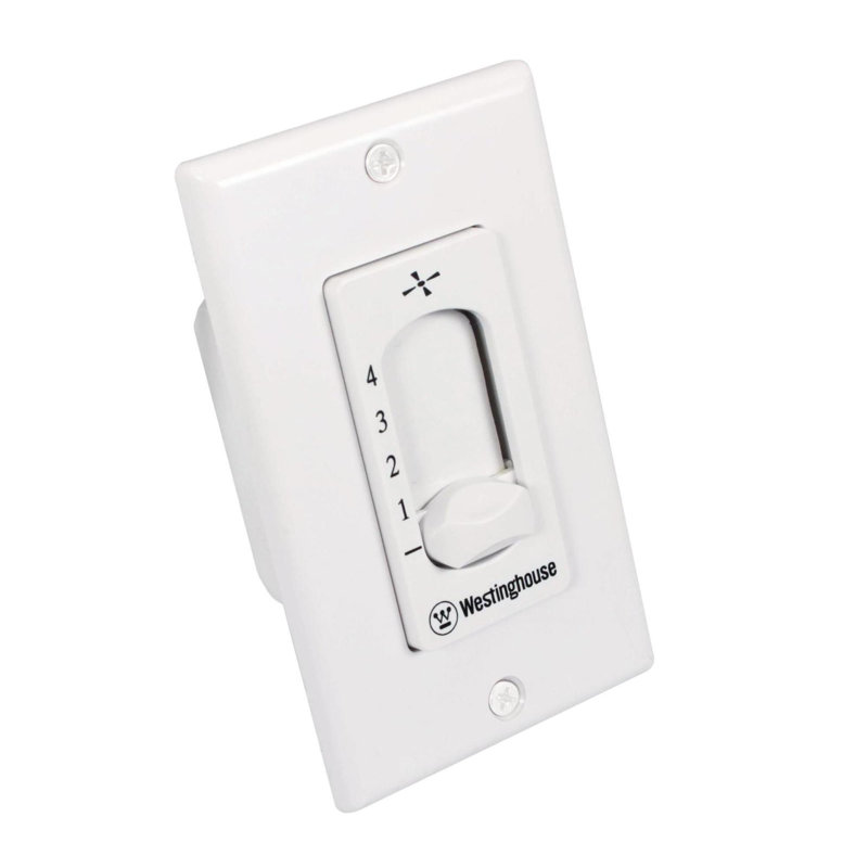 Ventilateur de plafond mural 4 vitesses Westinghouse 7787200, blanc